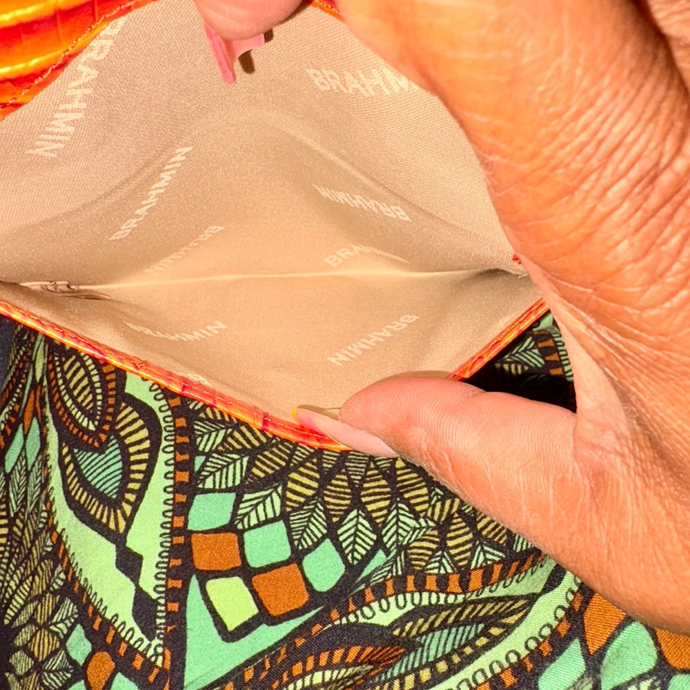 Brahmin Mini Envelope in Dusty Orange - Picture 6 of 6